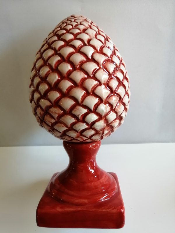 Bomboniera in ceramica a forma di pigna